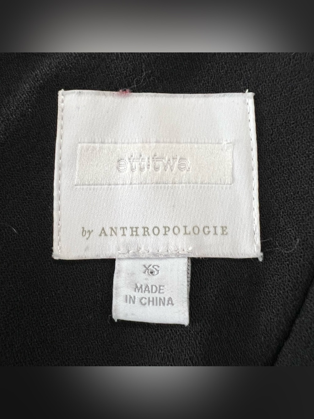 ANTHROPOLOGIE Ett:twa Sedona Jumpsuit Black Cropped Wide Leg Size XS - Picture 9 of 11